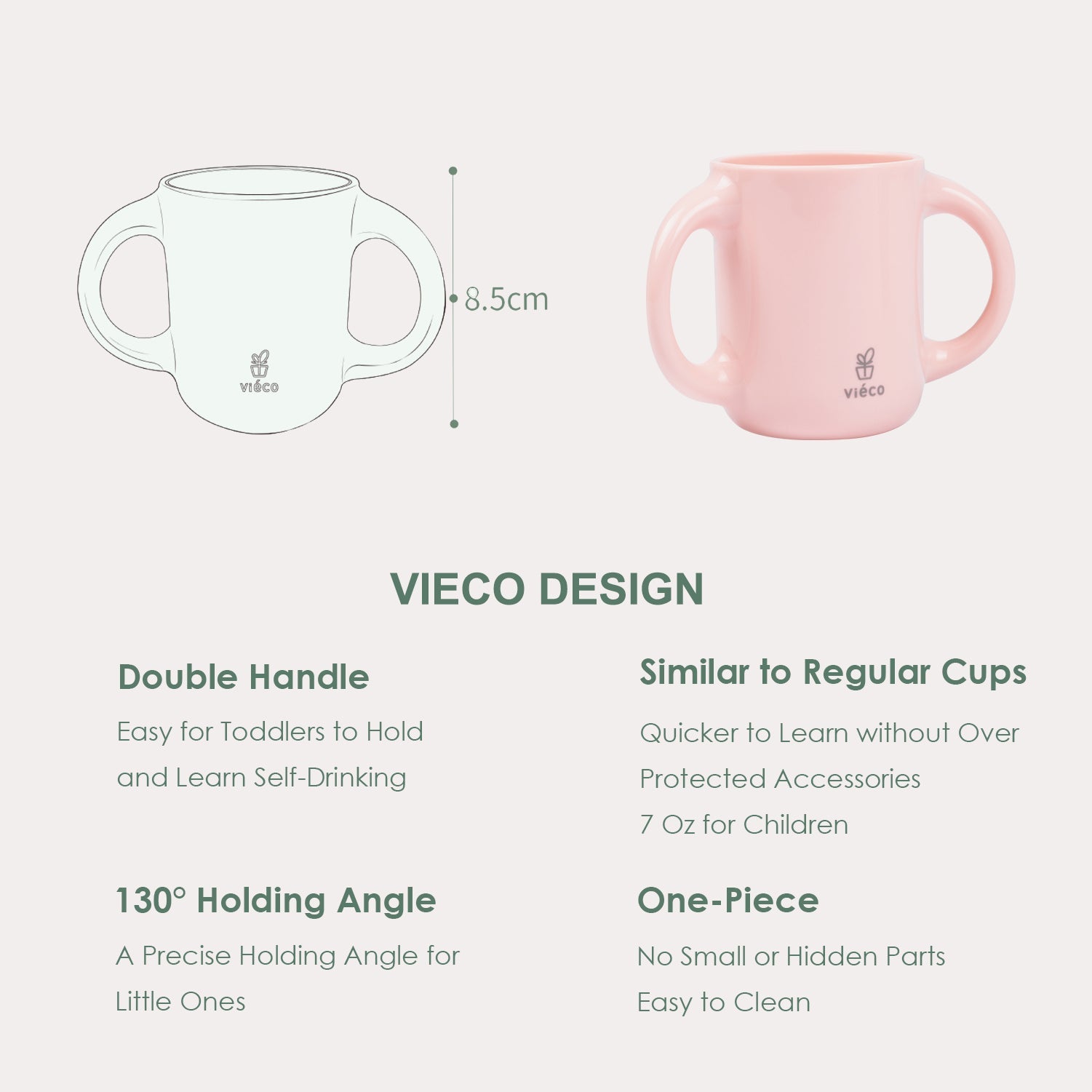 Vieco Baby Cup with 130° Handle_Design