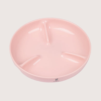 Vieco Bio-based Toddler Plate Semi-Devided_Rosy Pink