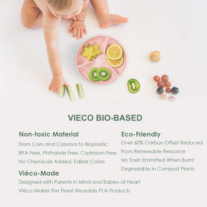 Vieco Bio-based Toddler Plate Semi-Devided_Material