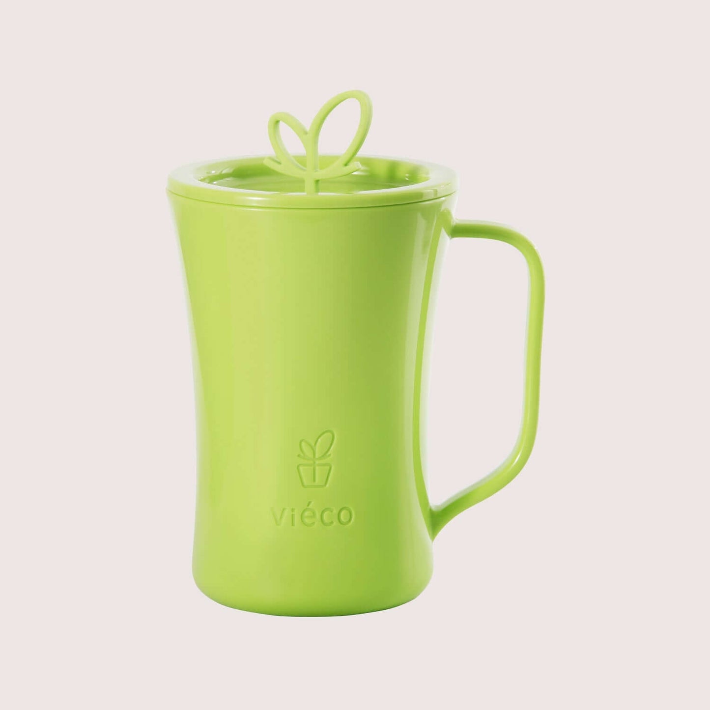Vieco Eco-friendly PLA Coffee Mug with Lid and Handle_Green