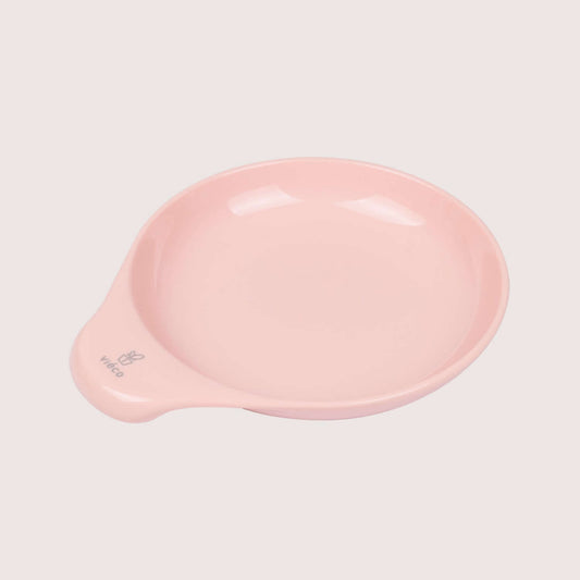 Vieco Kids Plate with Handle_Rosy Pink