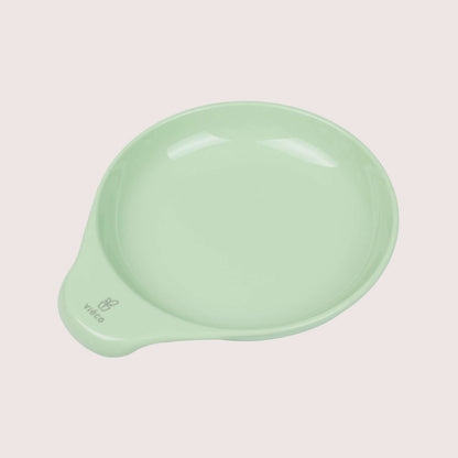 Vieco Kids Plate with Handle_Sage Green