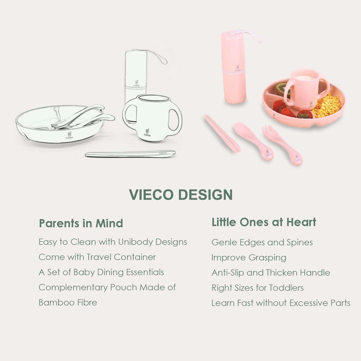Vieco Baby Dinnerware Gift Set_Design